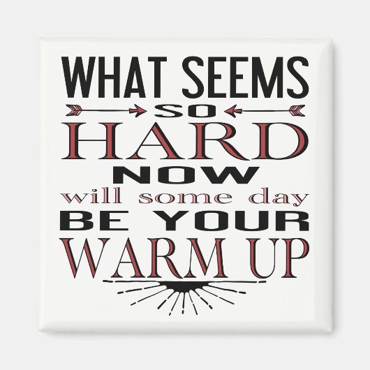 Fitness Dance Motivierend Zitat Magnet (Vorne)