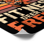 Fitness Deer In My Zer Deer Hunting  Poster (Ecke)