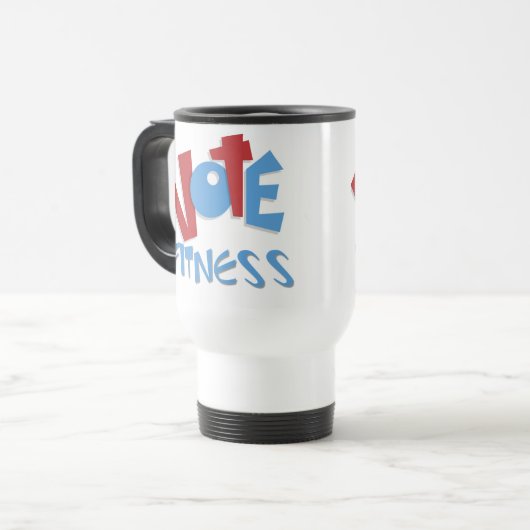 Fitness der Abstimmung Reisebecher (Vorderseite Links)