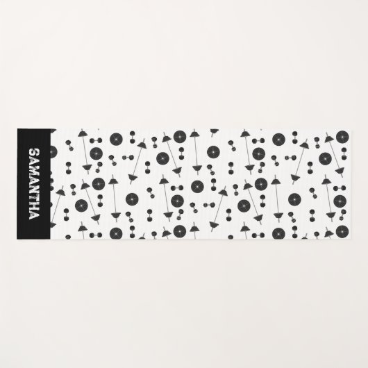 Fitness der Gewichtsausbildung Name der Bodybuildi Yogamatte (Vorderseite (Horizontal))