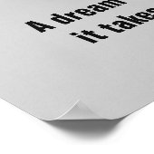 Fitness der harten Arbeit Bodybuilding Motivierend Poster (Ecke)