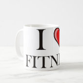 Fitness der Liebe I Kaffeetasse (Vorderseite Links)