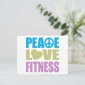 Fitness der Liebe Postkarte (Stehend Vorderseite)