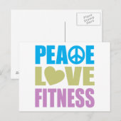 Fitness der Liebe Postkarte (Vorne/Hinten)