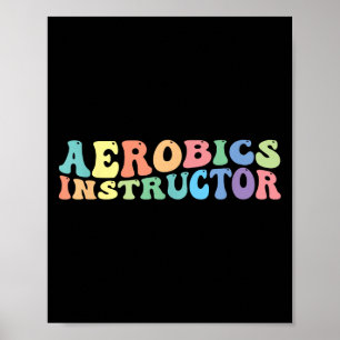 Fitness des Aerobic Instructors Poster