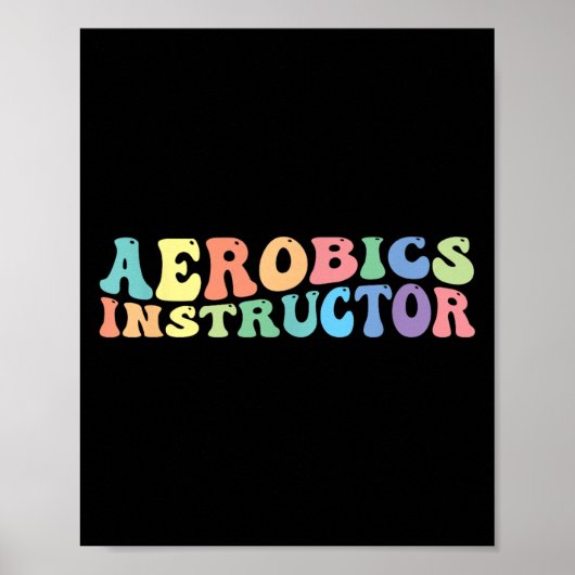 Fitness des Aerobic Instructors Poster (Vorne)
