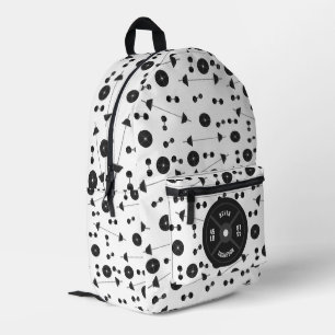 Fitness des Gewichtstrainings Dumbell Bodybuilding Bedruckter Rucksack