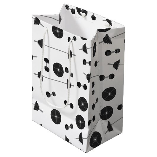 Fitness des Gewichtstrainings Dumbell Bodybuilding Mittlere Geschenktüte (Vorderseite Schrägansicht)