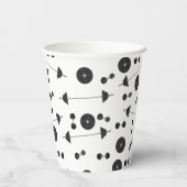 Fitness des Gewichtstrainings Dumbell Bodybuilding Pappbecher (Rückseite)