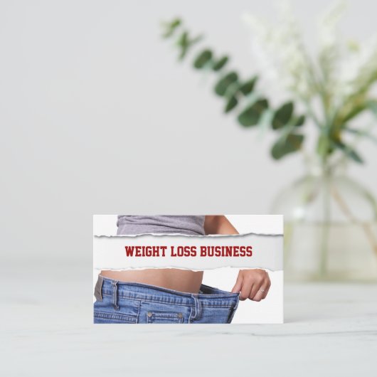 Fitness des Mädchengewichts Visitenkarte (Stehend Vorderseite)