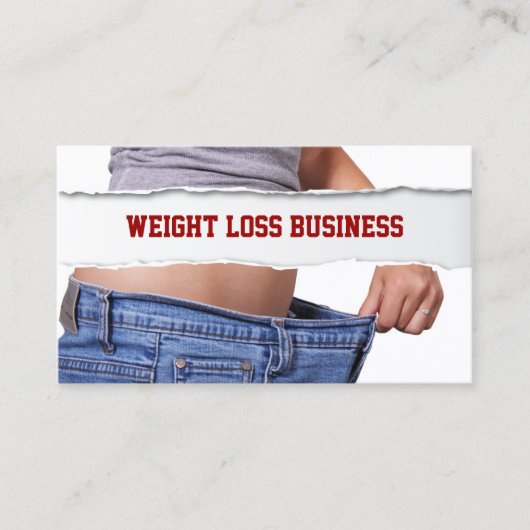 Fitness des Mädchengewichts Visitenkarte (Vorderseite)