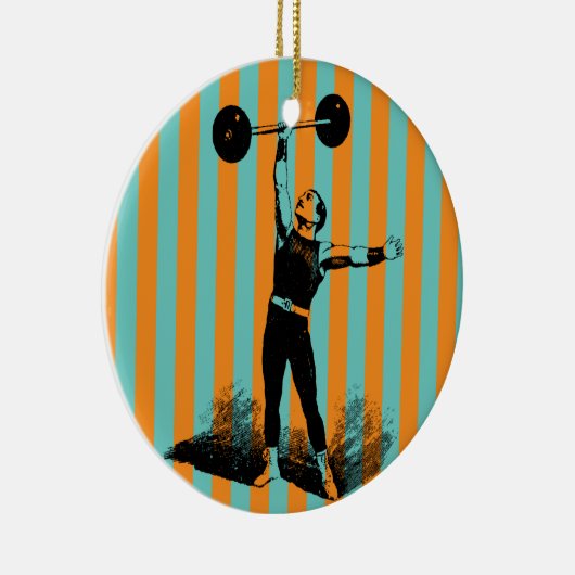 Fitness des starken Mannes muscles Verzierung Keramikornament (Rechts)