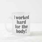 Fitness, die ich hart für den Körper arbeitete Mattglastasse (Links)