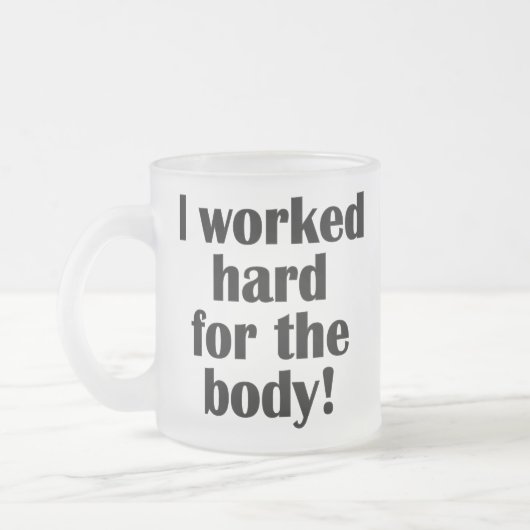 Fitness, die ich hart für den Körper arbeitete Mattglastasse (Links)