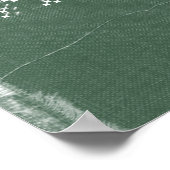 Fitness Discipline Poster im Grünen Denim (Ecke)