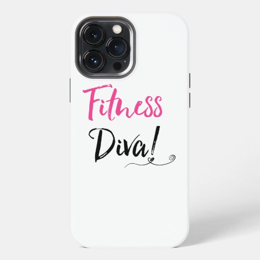 "Fitness Diva!" iPhone Hülle (Rückseite)