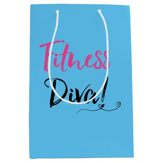 ‚FITNESS DIVA‘ MITTLERE GESCHENKTÜTE (Vorderseite)