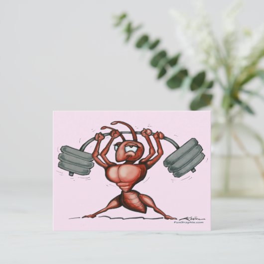 Fitness Diva Postkarte (Stehend Vorderseite)