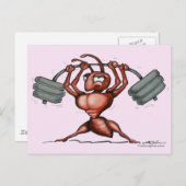 Fitness Diva Postkarte (Vorne/Hinten)