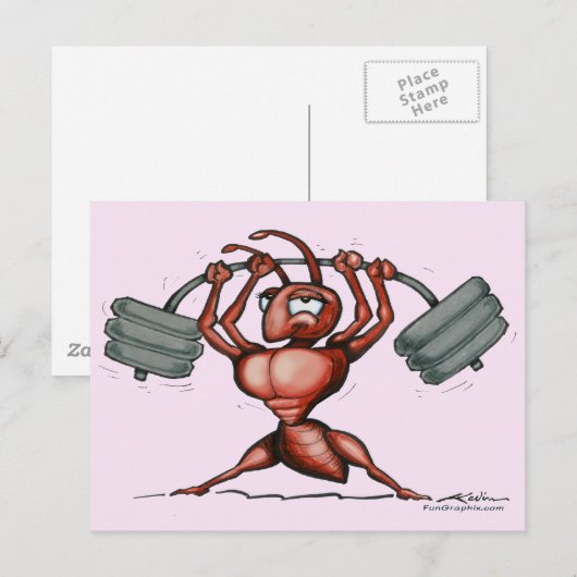 Fitness Diva Postkarte (Vorne/Hinten)