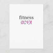 Fitness Diva Postkarte (Vorderseite)