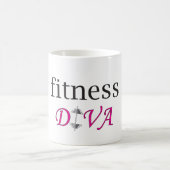 Fitness-Diva-Tasse Kaffeetasse (Mittel)
