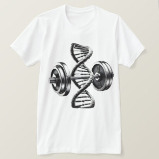 Fitness DNA Helix Hanteln T-Shirt
