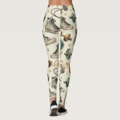 Fitness Dumbells Jump Ropes Patterns Leggings (Rückseite)