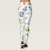 Fitness Dumbells Jump Ropes Yoga Mats Muster Leggings (Rückseite)