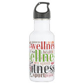 Fitness Edelstahlflasche (Vorderseite)