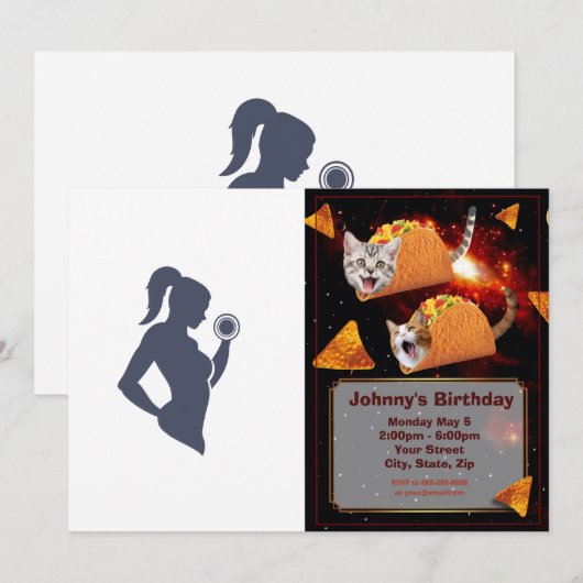 Fitness Einladung (Vorne/Hinten)