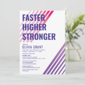 Fitness Einladung (Stehend Vorderseite)