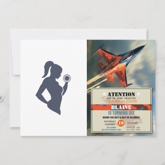 Fitness Einladung (Vorderseite)