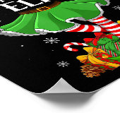 Fitness Elf Christmas Family Elf Squad Xmas Girls Poster (Ecke)