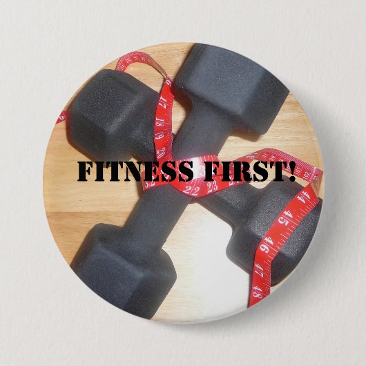 Fitness-erster Knopf Button (Vorderseite)