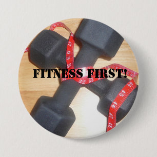 Fitness-erster Knopf Button