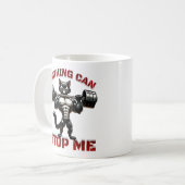 Fitness Feline Kaffeetasse (Vorderseite Links)