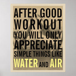 Fitness-Fitness-Stil Motivation Abdeckung Poster
