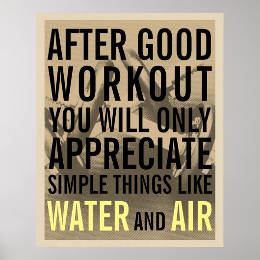 Fitness-Fitness-Stil Motivation Abdeckung Poster (Vorne)