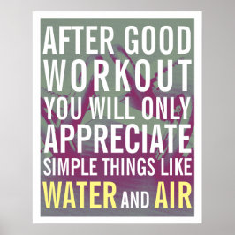 Fitness-Fitness-Stil Motivation Abdeckung Poster