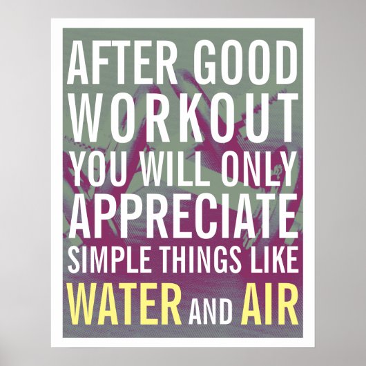Fitness-Fitness-Stil Motivation Abdeckung Poster (Vorne)