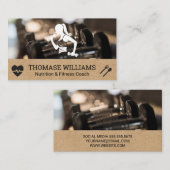 Fitness | Fitness und Gewichte Visitenkarte (Vorne/Hinten)