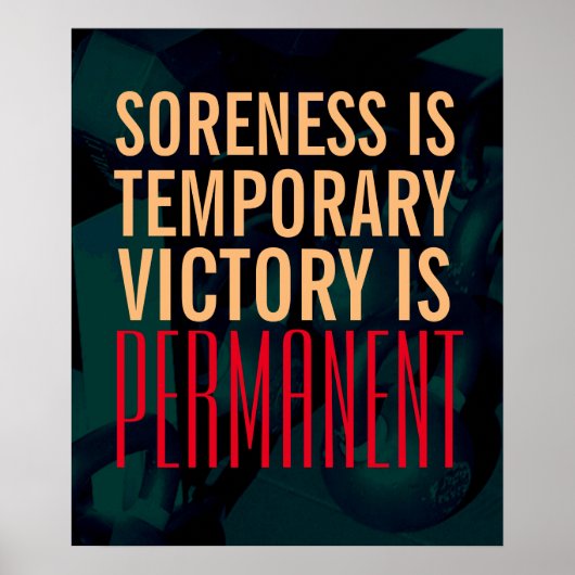 Fitness Fitnessstudio gewichtet Inspiration Stil A Poster (Vorne)