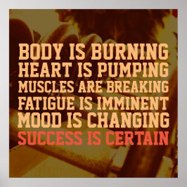 Fitness Fitnessstudio Inspiration Cover Poster