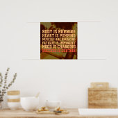 Fitness Fitnessstudio Inspiration Cover Poster (Küche)