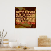 Fitness Fitnessstudio Inspiration Cover Poster (Küche)