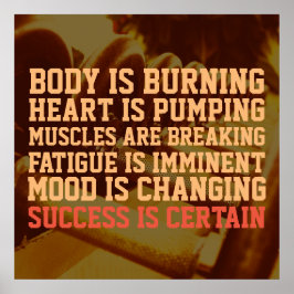 Fitness Fitnessstudio Inspiration Cover Poster