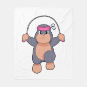 Fitness Fleecedecke (Vorderseite)