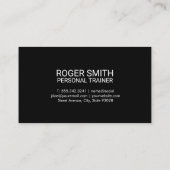 Fitness Flex | Personal Trainer Visitenkarte (Rückseite)