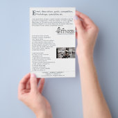 FITNESS ~ Flyer, Einladung Flyer (Handgriff)